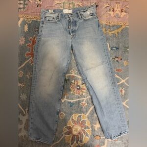 MOTHER Light Blue Straight Leg Jeans